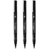 Uni Pin Fineliner Drawing Pens - Chisel Nibs - Black