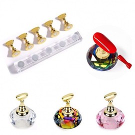 Crystal 3-Piece Set Nail Art Magnetic Tip Stand & Materials CRIS Tip Stand 01 Pink