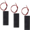 単4電池用バッテリーボックス3個、3Vバッテリーボックス（線付き）2x1.5V 単4電池ボックス AAA電池スタンド（3個）
