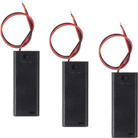 単4電池用バッテリーボックス3個、3Vバッテリーボックス（線付き）2x1.5V 単4電池ボックス AAA電池スタンド（3個）