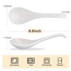 CHILDIKE Ceramic Asian Soup Spoons, White Pocelain Chinese/Japanese Soup Spoons