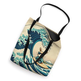 Cool Kimono Surfing Bunny Rabbit - Japanese Great Big Wave Tote Bag