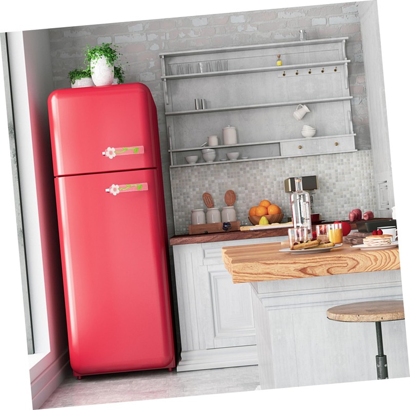 WOONEKY Protect Refrigerator Handles 2pcs Kitchen Gadget Fridge Freezer Door