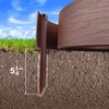 Landscape Edging Coil Kit 4 Inch High Terrace Board with