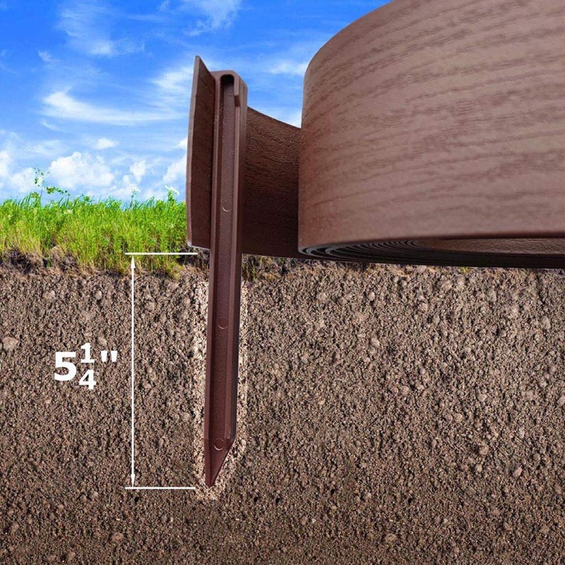 Landscape Edging Coil Kit 4 Inch High Terrace Board with
