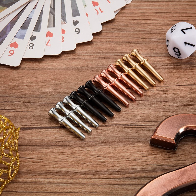 60 Pieces Metal Cribbage Pegs Cribbage Board Pegs Fit 1/