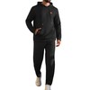 Vssjavun Men's Sweatsuit 2 Pieces Outfits Jacquard Casual Tracksuits Jogging