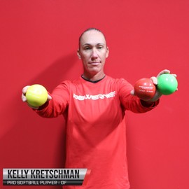 PowerNet 3.2" Weighted Hitting Batting Progressive Training Balls (9 Pack) | Build Strength and Muscle | Improve Form | Softball Size | Enhance Hand-Eye Coordination (LITE Pack | 12, 14, 16 Ounces)