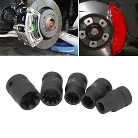 Brake Caliper Sleeve, Metal Durable Brake Caliper Socket Set Rustproof Black Anti Impact for Car Repair Tools