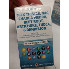 Dsvi Milk Thistle 300mg NAC Chanca Piedra Beet Root Artichoke Tudca Exp 09/2027