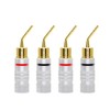 CERRXIAN Curved Surface, Solid Copper, Solder-free, Screw-On, 2mm Pin Audio