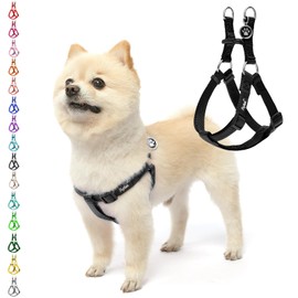 PUPTECK Dog Harness, Stray Tag, Dog Harness, Throat Friendly Harness, Pet Supplies, Dog Harness, Adjustable, Easy to Put on and Take Off, Lightweight, Breathable, Comfortable, Low Strain, Durable