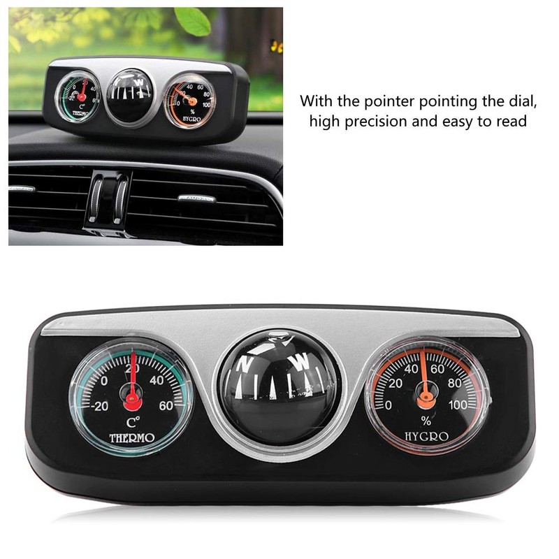 KIMISS 3 in 1 Multi-Functional Compass Dash Mount Navigation Direction