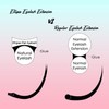 Ellipse Eyelash Extensions 0.2mm D Curl 14mm Flat Eyelash Extension