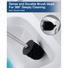 HOUHA Toilet Brush Stainless Steel with Toilet Brush Holder, 2