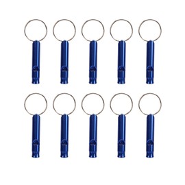 Vitdipy Pack of 10 Emergency Whistles, Wear-resistant and Drop-Proof Survival Whistle, Suitable for Camping, Hiking, Hunting, Outdoor Sports (Blue)
