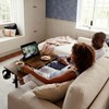 Swivel Table for Recliner Chair with Tilting Top, Adjustable Laptop