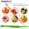 Shoyisenka 10 Pcs Orange Peeler Tool, Plastic Orange Lemon Citrus
