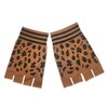2 Brothers Unlimited Inc Leopard animal print fingerless gloves (Dark