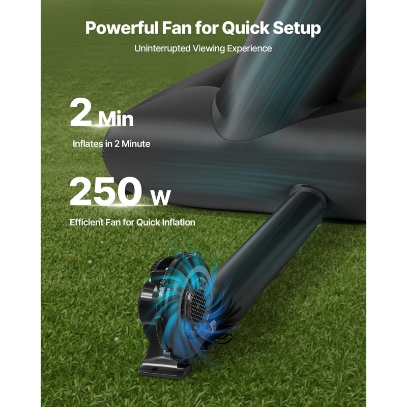 VEVOR 18FT Inflatable Movie Screen, Inflatable Projector Screen with Portable