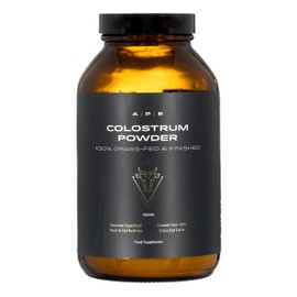 APE Nutrition Colostrum Powder Grass Fed - Bovine Colostrum, Gut & Immune Health, Leaky Gut Repair, Ancestral Health, Nose to Tail, 100% Grass Fed & Finished, 150g Jar (30 Servings)