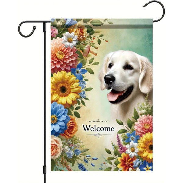 Does not apply Welcome Golden Retriever Garden Flag1 2 X