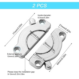 Pack of 2 Table Top Connectors, Table Connectors, Worktop Connectors, Robust and Easy to Use, Worktop Connection Rail for Office Desk, Dining Table, Writing Table