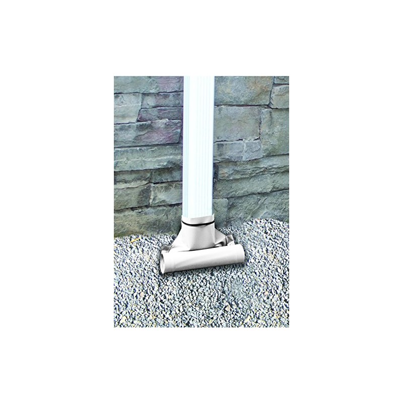 Frost King DE46WH Automatic Plastic Drain Away Downspout Extender, Extends