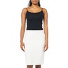 Kasper Women's Stretch Crepe Knee Length Pencil Skirt, Vanilla Ice