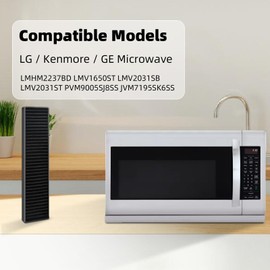 2 Pack 5230W1A003A Replacement Microwave Charcoal Air Filter for LG/Kenmore/GE Microwave LMHM2237BD LMV1650ST LMV2031SB LMV2031ST PVM9005SJ8SS JVM7195SK6SS