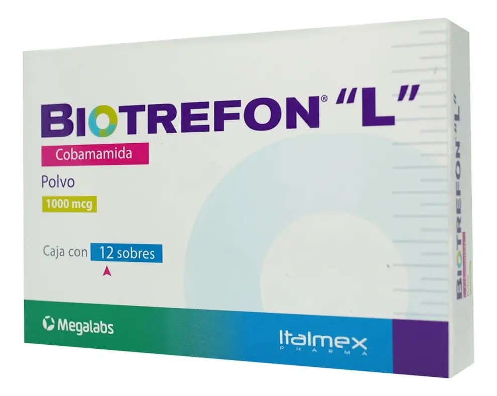 Biotrefon L Polvo 1000 Mcg, 12 Sobres