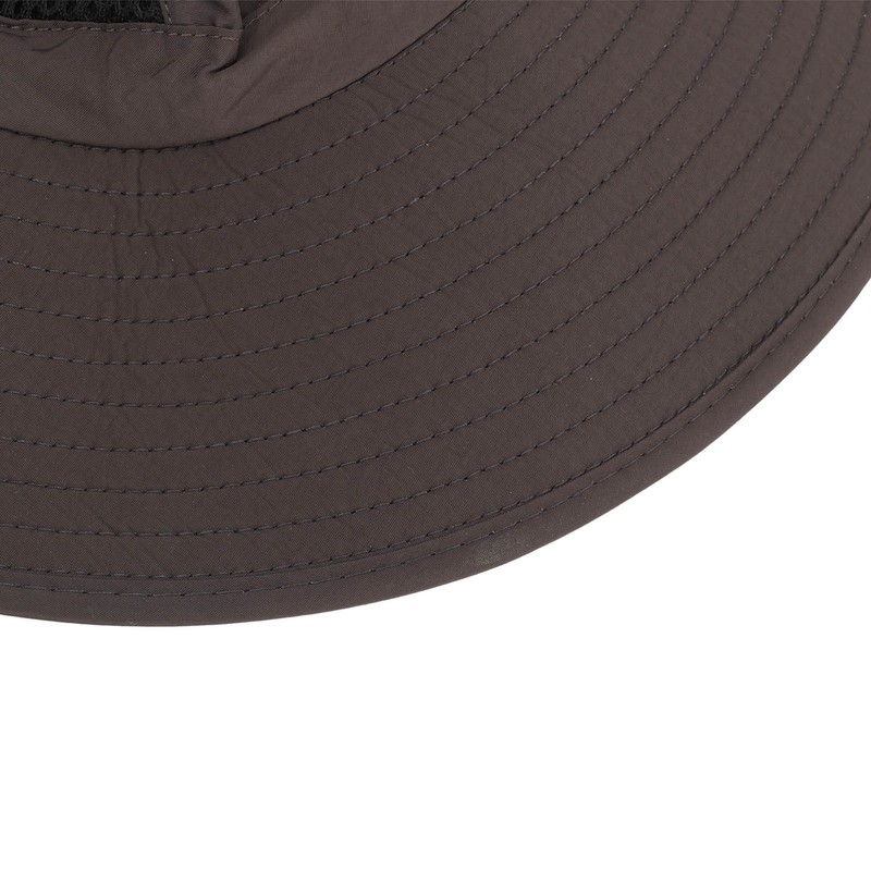 Sun Hat Nylon Dark Gray UV Protection Breathable Adjustable Wide