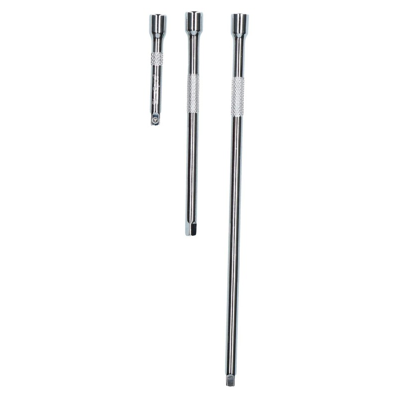 AB Tools 3pc 1/4" Drive Straight Socket Ratchet Extension Bar