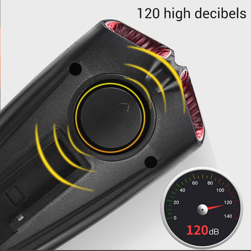 USB Rechargeable Bike Light with Bike Bell 4 Lighting Mode