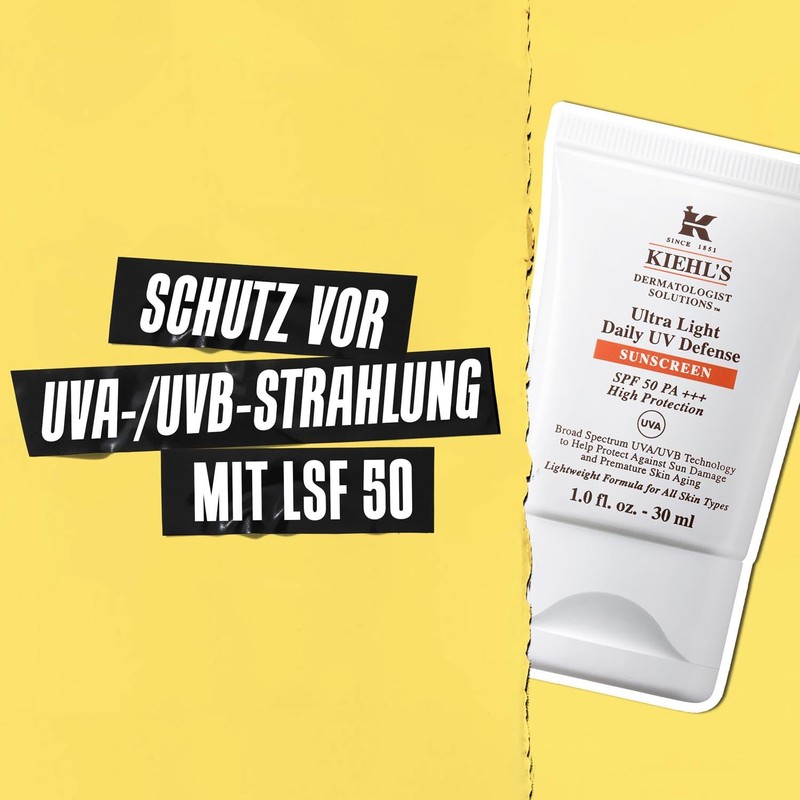 KIEHL'S Ultra Light Daily UV Defense SPF 50, 30 ml,