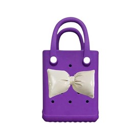 Lopqix Mini Rubber tote bag, Rubber Beach Tote, Lightweight Washable Tote for Beach Pool Travel