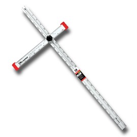 Kapro - 317 Adjustable Drywall T-Square Tool - Aluminum - for Layout and Marking - Features Sliding Head and Dual Directional Printed Scale - 48 Inch