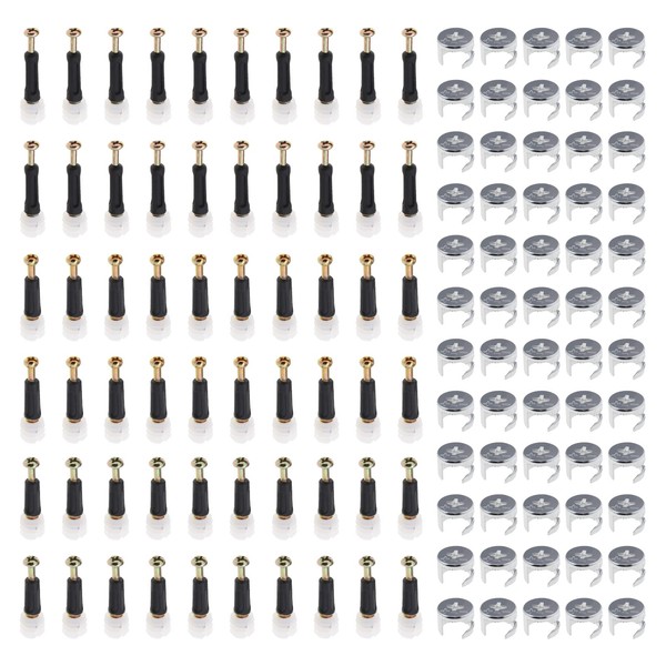 ECSiNG Pack of 60 Eccentric Furniture Connectors Furniture Fittings 3