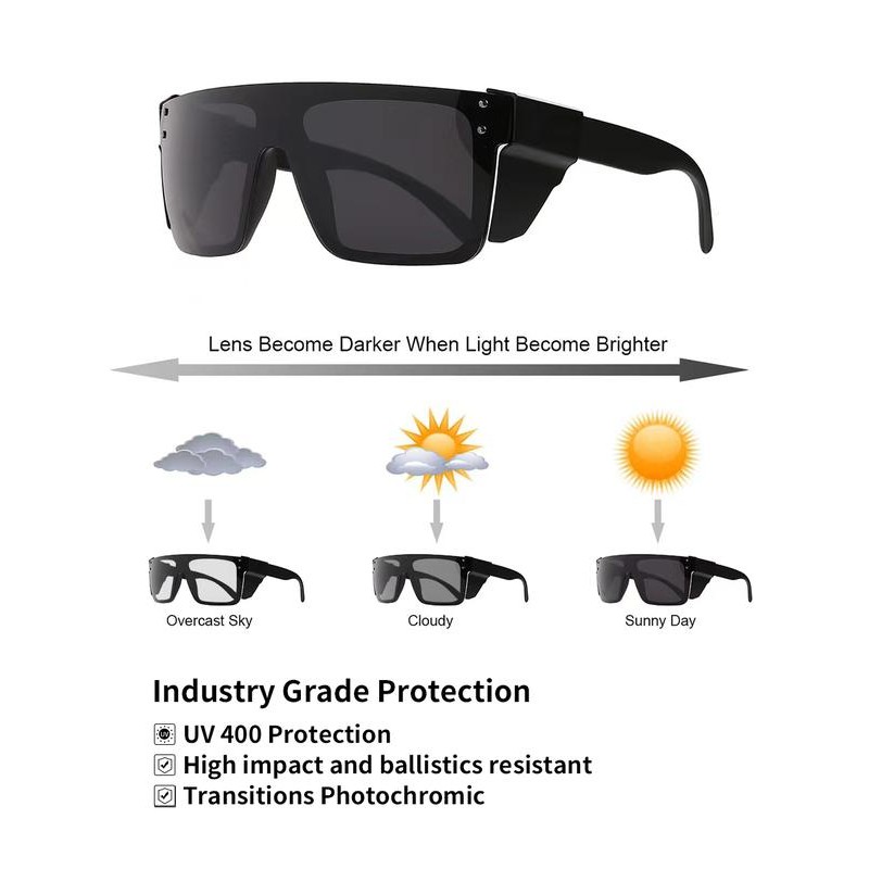 BingKing Safety SUNGlasses Unisex Anti-Scratch Protective Impact Resistant Lens Eyewear