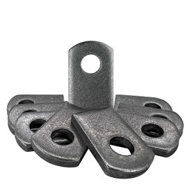 Sidco Supply Welding Tabs - Extra Thick - 1” W, 1 .5” H , 3/8” Hole, 5mm 3/16” Thick - 50 Pieces - Weld Tabs - Weld On Steel Tab - Flat Tab Brackets - Weld On Light Tabs - Steel Welding Tabs