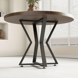 HEONITURE 30" Metal Table Base,Modern Pedestal Dinning Table Legs with Suction Cups,Metal Modern Coffee Table,for DIY Coffee, Dining, Desk Fits Glass, Marble, and Wood Tops