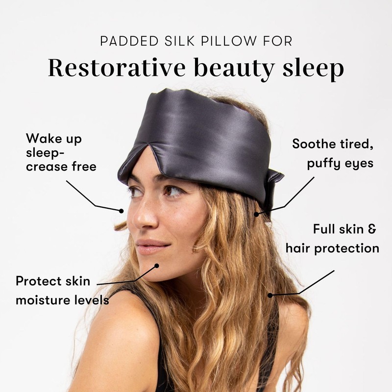 Drowsy DROWSY Silk Sleep Mask. Face-Hugging, Padded Silk Cocoon for