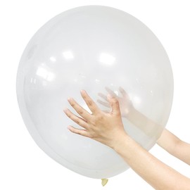 Clear Balloons 18 Inch12 Pack Big Balloons Thick Latex Large Clear Party Balloons Round Helium Balloons for Birthday Wedding Baby Shower Festival Christmas Decorations