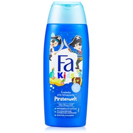 Fa Kids Children's Shampoo & Shower Gel Pirate World (250 ml), Gentle on Skin with Nourishing, Mild Formula and Wild Sea Fragrance