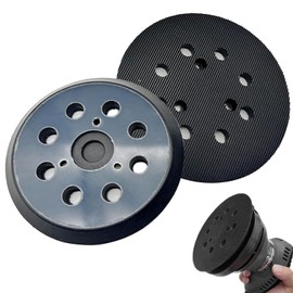 Oiieco Pack of 2 125 mm Sander Replacement Pad, 8 Hole Random Orbital Sander, Sanding Disc, Round Hook Pad, Sanding Pad Compatible with Makita BO5041, BO5040, BO5031, BO5030