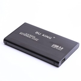 BU KING Mirco USB 3.0 Hard Drive Enclosure External 250GB Mobile Hard Drive Enclosure Case Aluminum Alloy Box Black