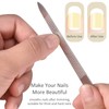 10-Pack Metal Nail Files for Natural Nails - Stainless Steel,
