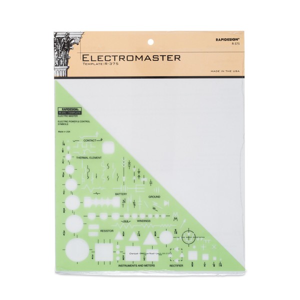 Rapidesign Electro Master Template, 1 Each (R375)