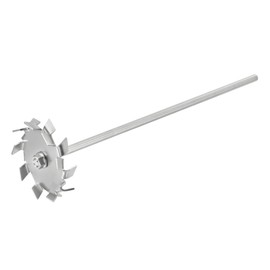 MECCANIXITY 304 Inoxidable Acero Agitador Varilla 11.81" Longitud Dispersión Máquina Agitar Palos con 3.15" ID Dispersión Disco para Laboratorio, Industrial