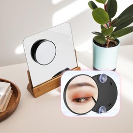 15X Magnifying Mirror Suction Cups, Used for Precise Makeup Eyebrows Tweezing, Blackhead Blemish Removal, Magnification Round Magnified Mirror,Makeup Application